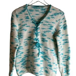 Vintage Hand Knitted Sweater No Size Tag See Measurements